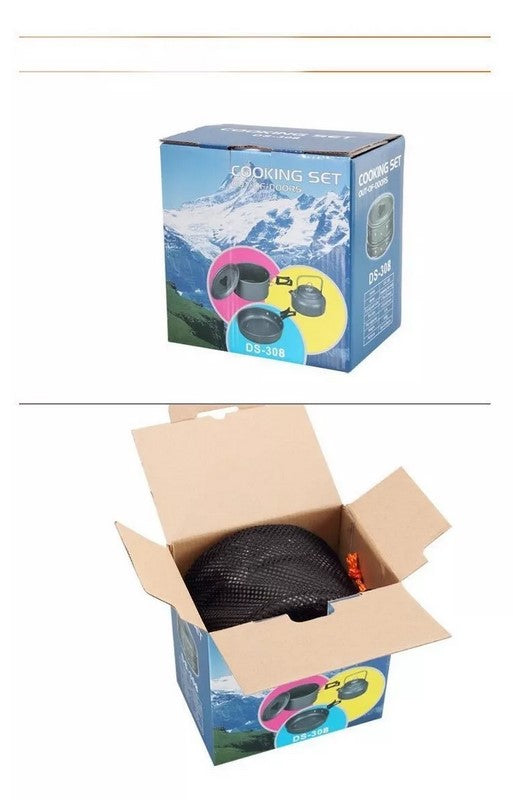 Set Ollas Outdoor Camping Cocinilla