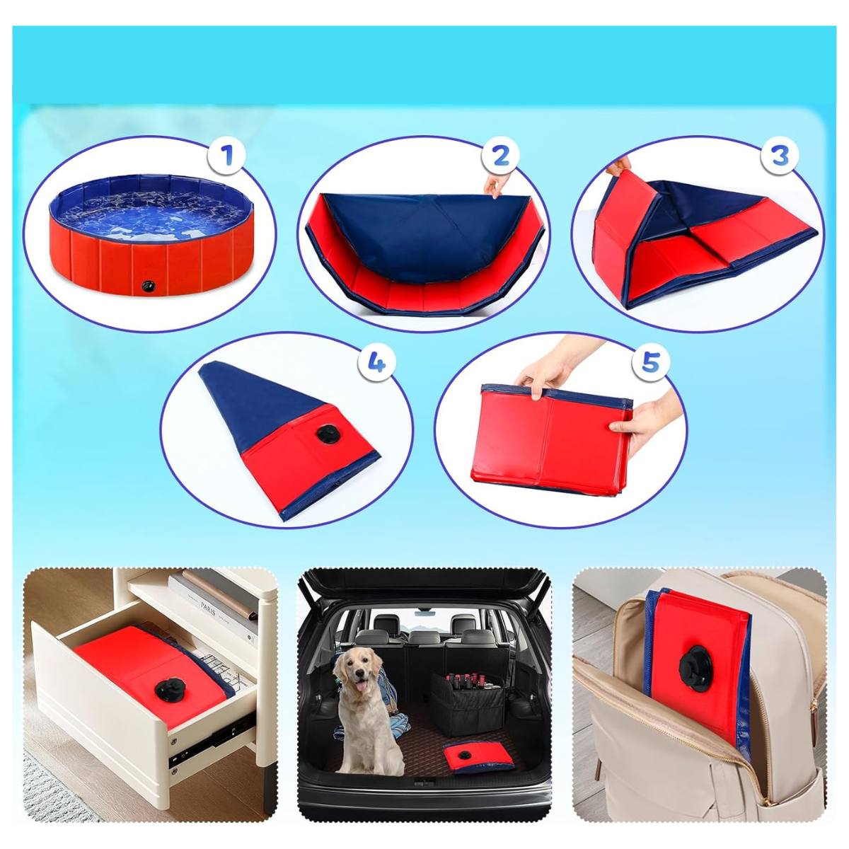 Piscina Plegable Para Mascotas