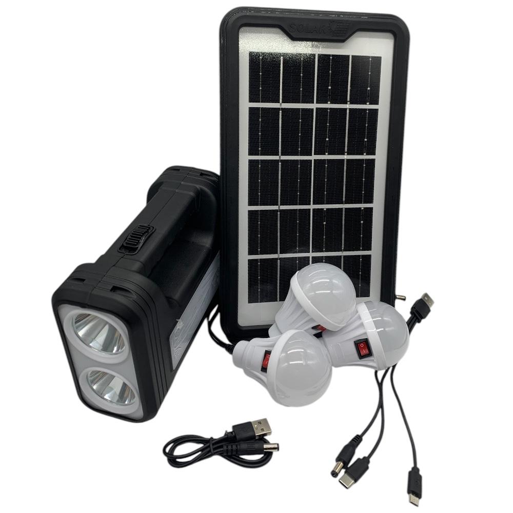 Kit Linterna Recargable Solar y usb